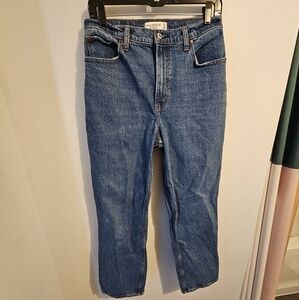 Abercrombie & Fitch 90's Straight Ultra High Rise Curve Love Jeans Size 10S